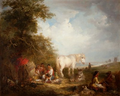 A Gypsy Scene by Edward Robert Smythe